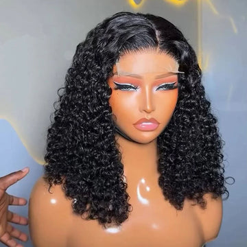 Brazilian Kinky Curly Bob Lace Wig