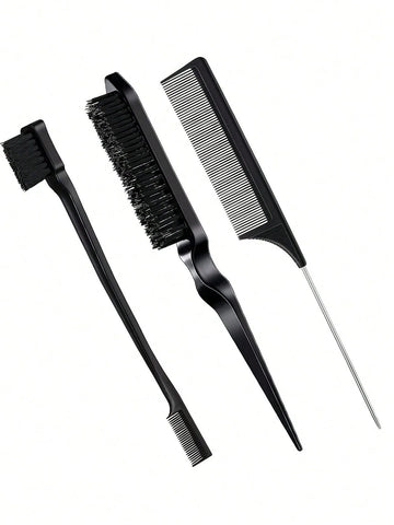 3pcs Styling Comb Set with Triple Tear Brush