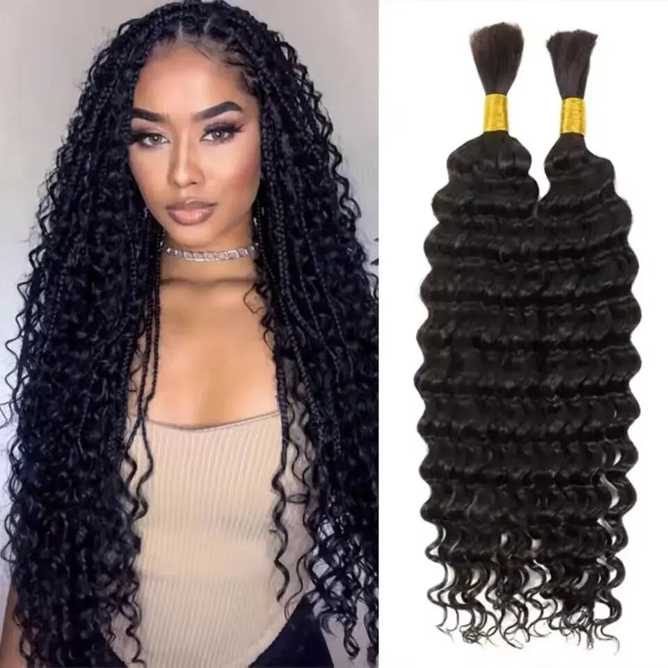 Synthetic 18" Deep Wave Bulk Hair