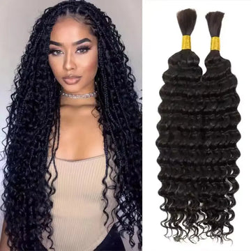 Synthetic 18" Deep Wave Bulk Hair