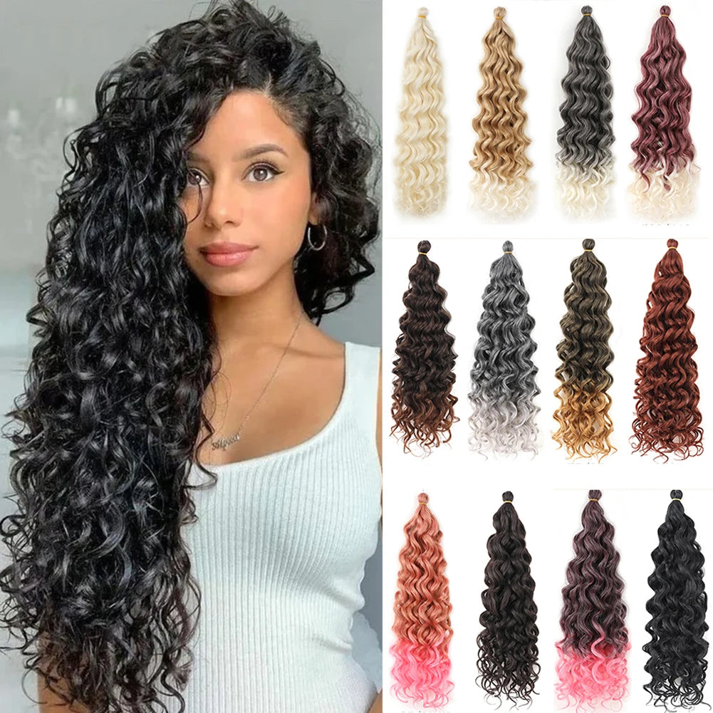 18" Curly Crochet Hair