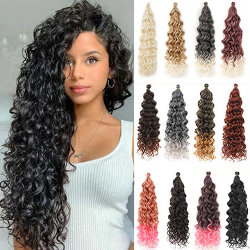 18" Curly Crochet Hair